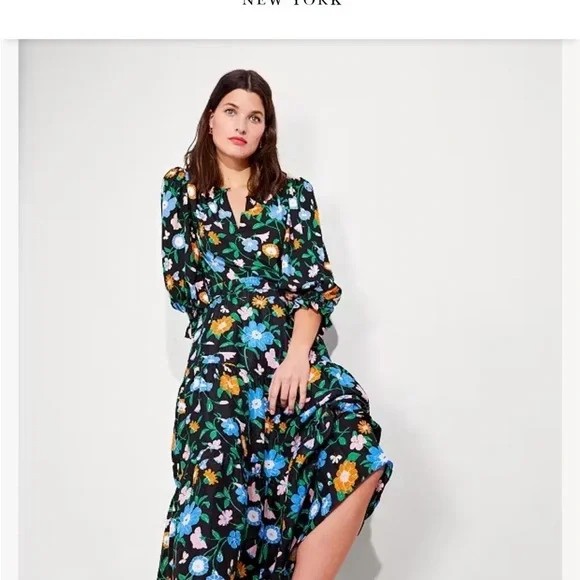 New KATE SPADE Floral Garden Cloqué Skirt 🌸 Sz Small NWT